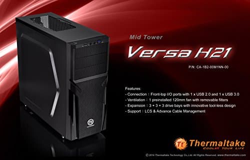 Thermaltake Versa H21 ATX Mid Tower Black image