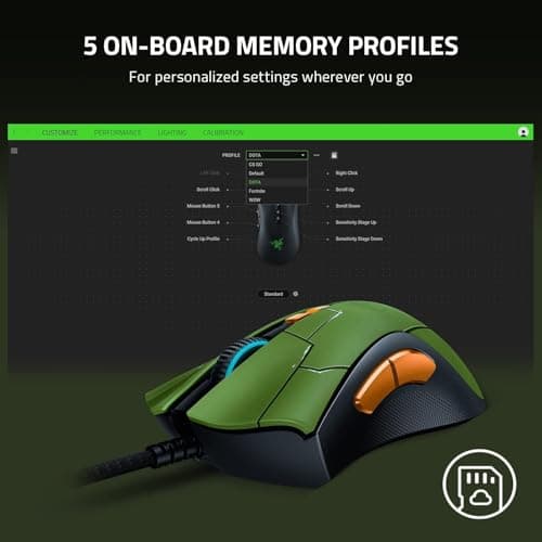 Razer DeathAdder V2 - Halo Infinite Wired Optical Gaming Mouse image