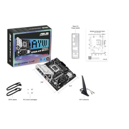 Asus B760M AYW WIFI D4 II LGA1700 DDR4 Micro ATX image