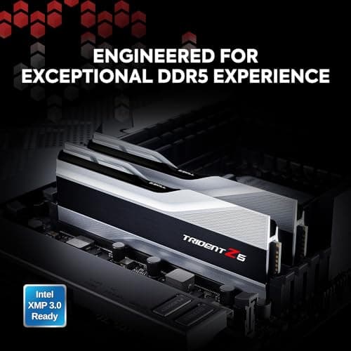 G.Skill Trident Z5 Silver / Black DDR5-6000 CL32 64GB (2x32GB) image