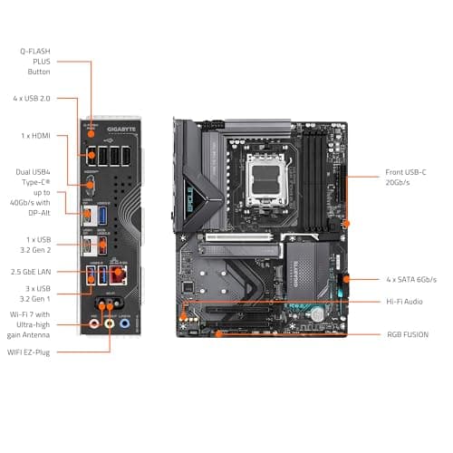 Gigabyte X870 EAGLE WIFI7 AM5 DDR5 ATX image