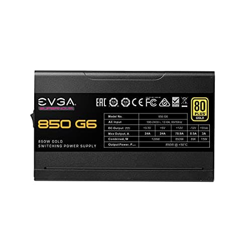EVGA SuperNOVA 850 G6 850W Fully Modular 80+ Gold Certified image