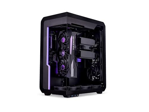 SSUPD Xhuttle ATX Mid Tower Black with Tempered Glass Side Panel and USB 3.2 Gen 2 Type-C / USB 3.2 Gen 1 Type-A Front Panel image