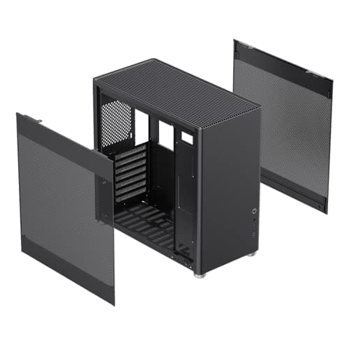 GameMax MeshBox Pro ATX Mid Tower Black Mesh Side Panel and USB 3.2 Gen 2 Type-C / USB 3.2 Gen 1 Type-A image