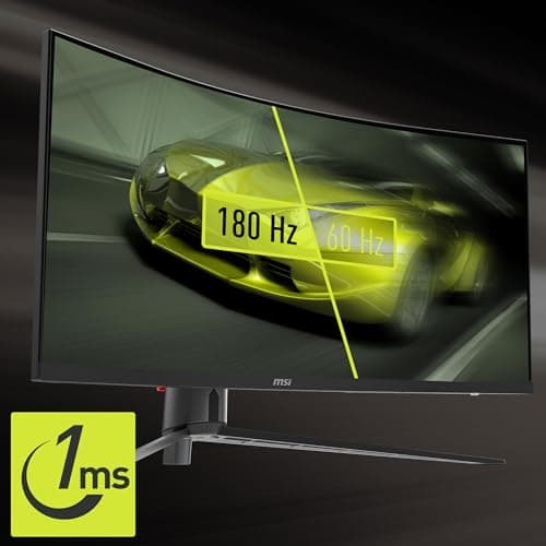 MSI MAG 345CQR 34" 3440x1440 180Hz VA Curved Monitor image