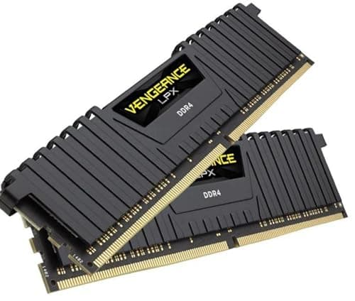 Corsair Vengeance LPX Black / Yellow DDR4-2133 CL13 16GB (2x8GB) image