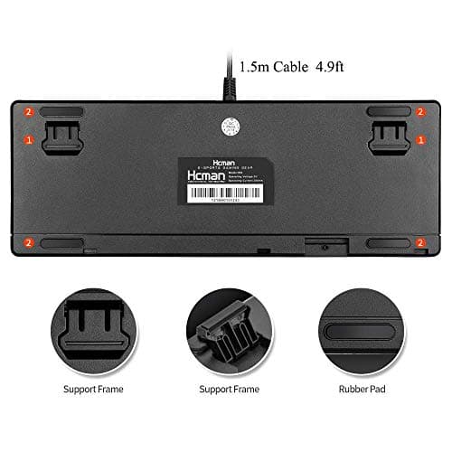 Hcman Hcman H01 Wired Gaming Keyboard image