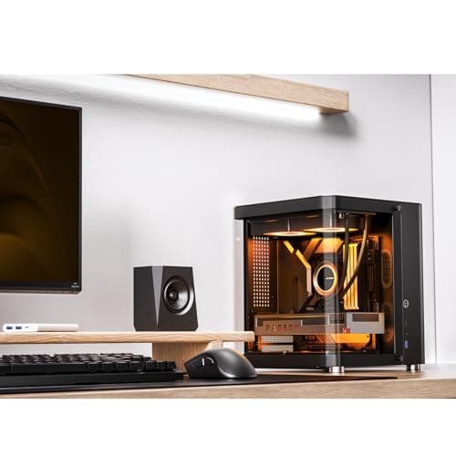 Jonsbo TK-1 Micro ATX Mini Tower Black with Tempered Glass Side Panel and USB 3.2 Gen 2 Type-C, USB 3.2 Gen 1 Type-A image