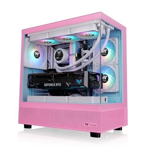 Thermaltake View 270 Plus ATX Mid Tower Pink / Blue Tempered Glass ARGB image