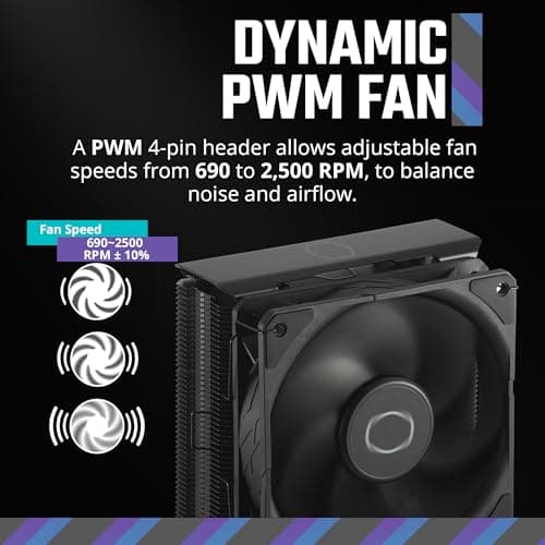 Cooler Master Hyper 212 Black Edition Air 159mm 42 CFM Black image