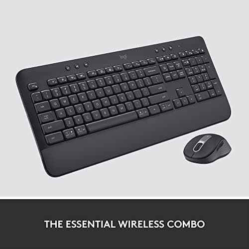 Logitech Signature MK650 Wired/Bluetooth/Wireless Standard Keyboard With Laser Mouse image