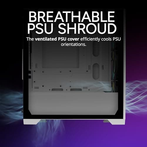 Cooler Master Elite 302 Micro ATX Mini Tower White / Black with Tempered Glass Side Panel and USB 3.2 Gen 1 Type-C, USB 3.2 Gen 1 Type-A image