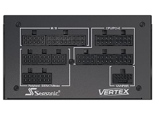 SeaSonic VERTEX GX-850 Black / Silver 850W Fully Modular 80+ Gold Certified ATX image