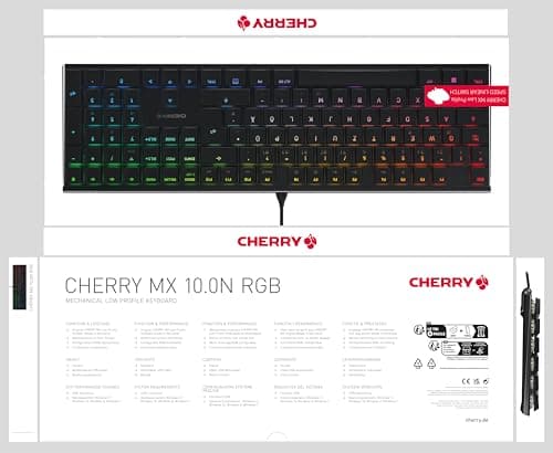 Cherry MX 10.0N RGB Wired Slim Mechanical Keyboard image