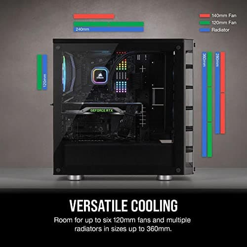 Corsair iCUE 465X RGB ATX Mid Tower Black Tempered Glass USB 3.2 Gen 1 Type-A image