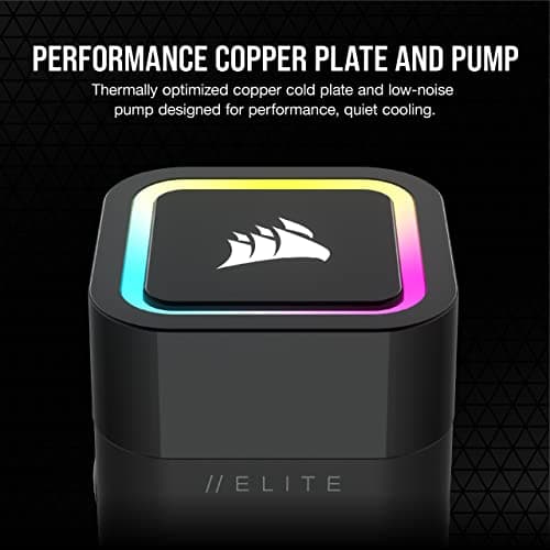 Corsair iCUE H100x Water 240mm RGB ELITE 47.73 CFM Black image