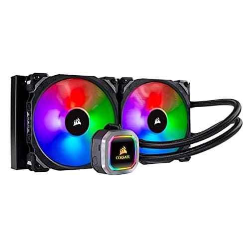 Corsair H115i RGB PLATINUM Water 280mm 97 CFM RGB Black / Silver image