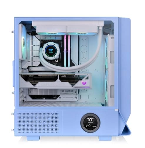 Thermaltake Ceres 350 MX ATX Mid Tower Blue Tempered Glass Side Panel, Front Panel USB 3.2 Gen 2 Type-C and USB 3.2 Gen 1 Type-A image