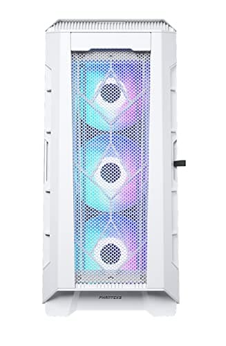 Phanteks Eclipse P600S ATX Mid Tower White Tempered Glass Side Panel, USB 3.2 Gen 2 Type-C, USB 3.2 Gen 1 Type-A Front Panel image