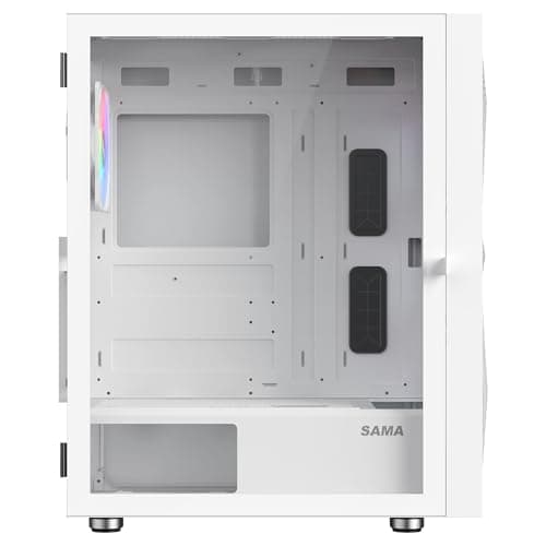 SAMA 3509 ATX Mid Tower White Tempered Glass Side Panel image