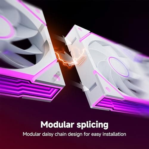Asiahorse NYOTA Ultra 120mm Daisy Chain PWN Fans White Reverse Blade image