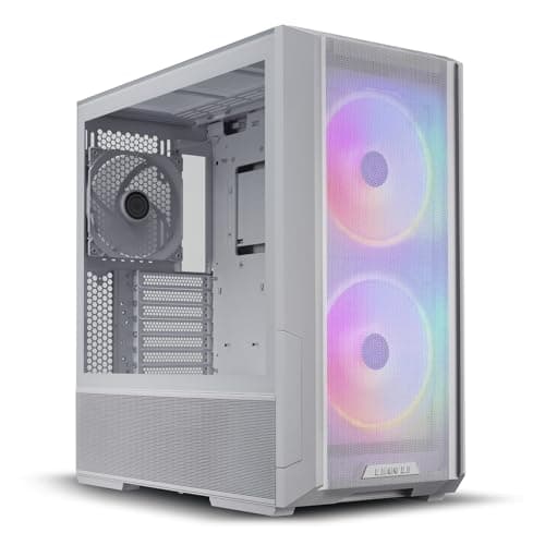 Lian Li LANCOOL 216 RGB EATX Mid Tower White Tempered Glass USB 3.2 Gen 2 Type-C USB 3.2 Gen 1 Type-A image