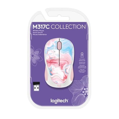 Logitech M317 Cotton Candy Wireless/Wired Optical Mouse image