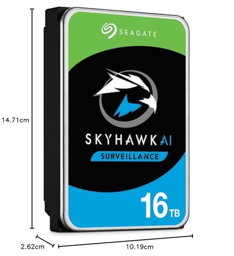 Seagate SkyHawk AI 16TB 3.5" HDD 7200RPM SATA 6.0 Gb/s image