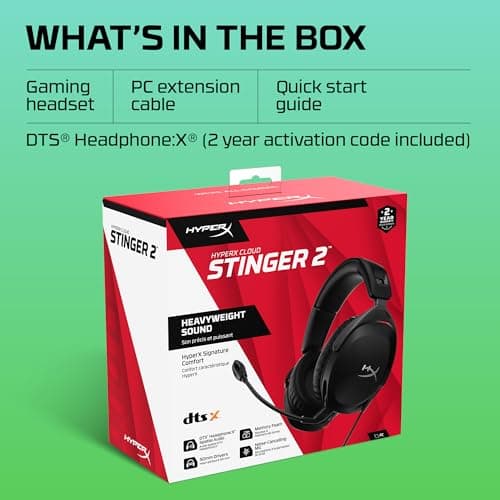 HP HyperX Cloud Stinger 2 Wired Gaming Headset image