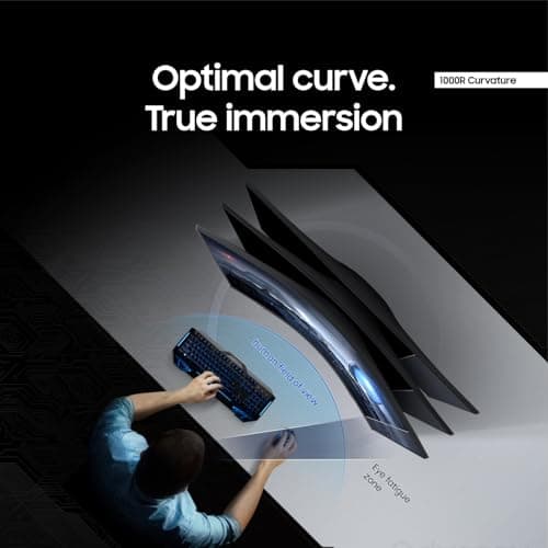 Samsung Odyssey G5 C34G55T 34" 1440p 165Hz VA Curved Monitor image