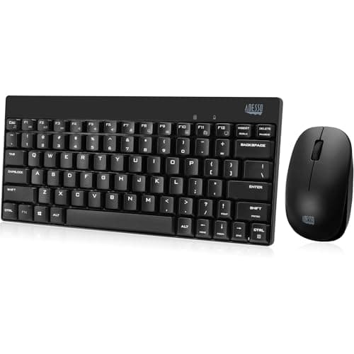 Adesso WKB-1100CB Wireless Mini Keyboard With Optical Mouse image