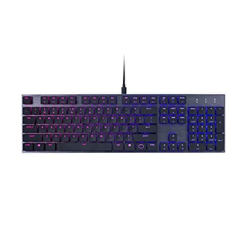 Cooler Master SK650 RGB Wired Cherry MX Low Profile Red Gaming Keyboard image