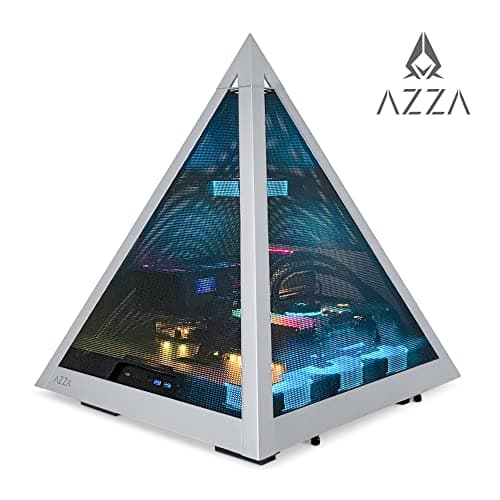 Azza Pyramid ATX Mid Tower Silver / Black Mesh Side Panel image