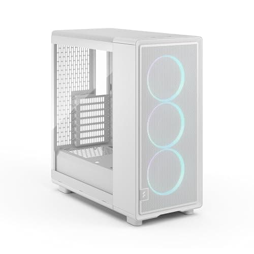 Fractal Design Epoch RGB ATX Mid Tower White Tempered Glass Side Panel image