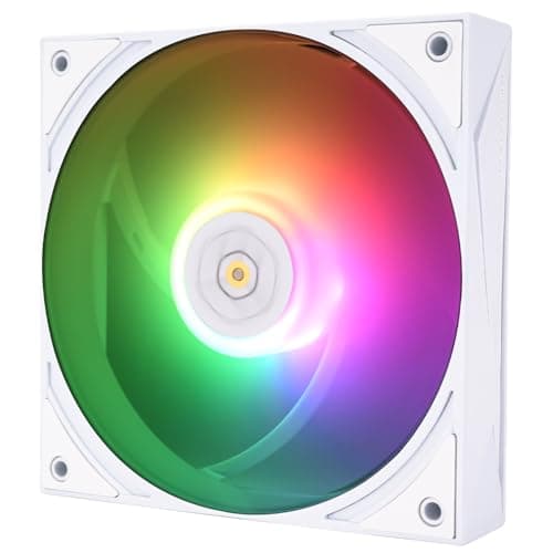 Thermalright TL-H12W-X28-S 120mm 80.45 CFM White Addressable RGB PWM image