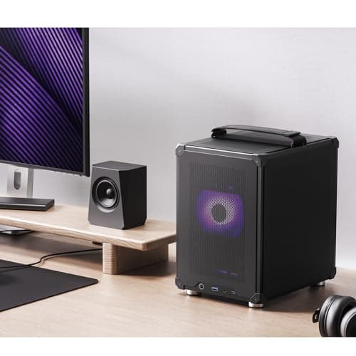 Jonsbo C6 Micro ATX Mini Tower Black with Mesh Side Panel and USB 3.2 Gen 1 Type-A Front Panel image