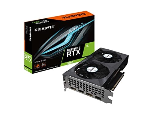 GIGABYTE GeForce RTX 3050 Eagle OC 8G Graphics Card, 2X WINDFORCE Fans, 8GB 128-bit GDDR6, GV-N3050EAGLE OC-8GD Video Card image
