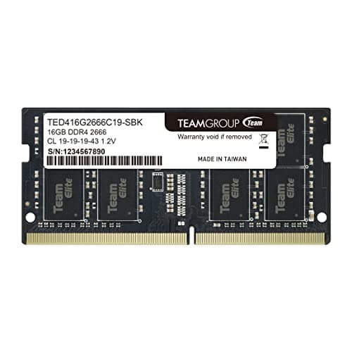 TEAMGROUP Elite Black DDR4-2666 SODIMM CL19 16GB (1x16GB) main image