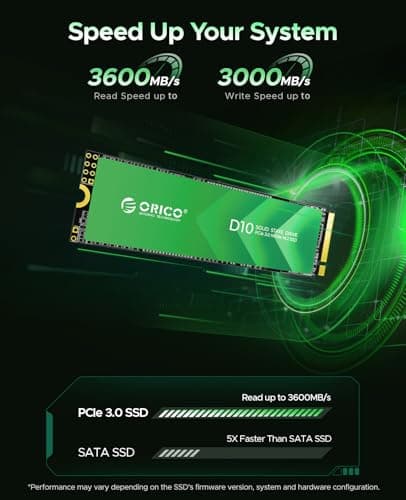 Orico D10 1TB M.2-2280 SSD PCIe 3.0 X4 NVMe image