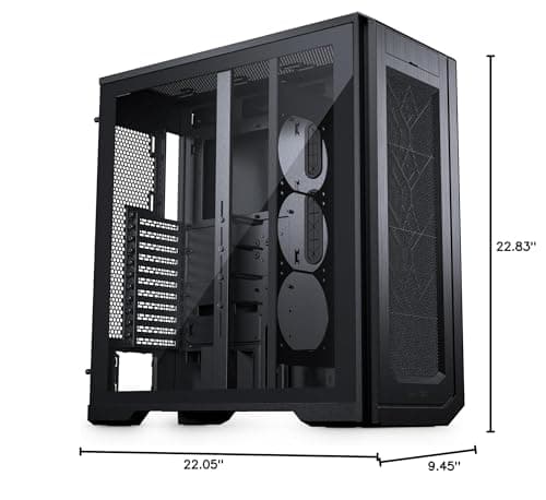 Phanteks Enthoo Pro 2 Server Edition ATX Full Tower Black with Tempered Glass Side Panel and USB 3.2 Gen 2 Type-C, USB 3.2 Gen 1 Type-A image