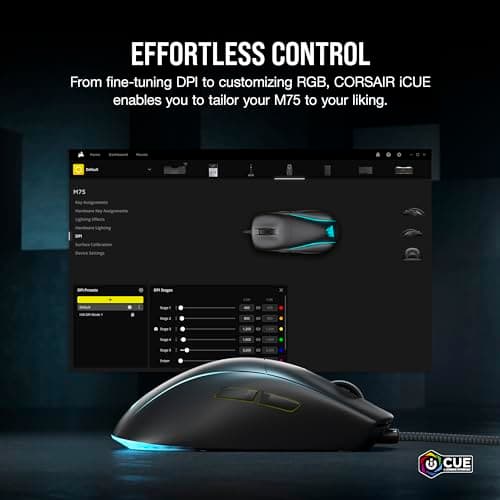Corsair M75 Wired Optical Mouse image