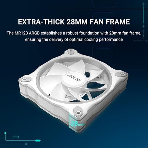  ASUS Prime MR120 ARGB Reverse Fan White image