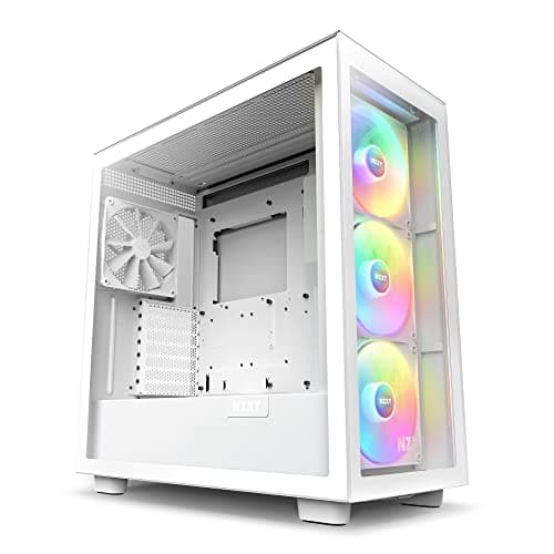 NZXT H7 Elite (2023) ATX Mid Tower White with Tempered Glass Side Panel, USB 3.2 Gen 2x2 Type-C, USB 3.2 Gen 1 Type-A image