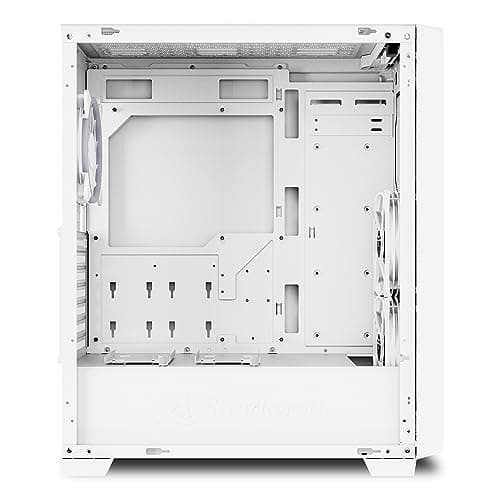 SHARKOON VS8 ATX Mid Tower White RGB Tempered Glass Side Panel image