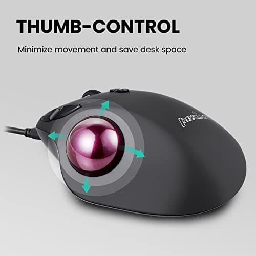 Perixx PERIMICE-517 Wired Trackball Mouse image