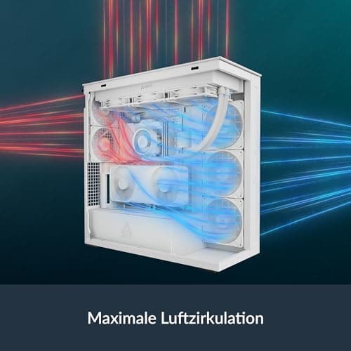 ARCTIC Xtender VG ATX Mid Tower White Tempered Glass image