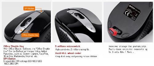 A4Tech G11-570HX-4 Wireless Optical Mouse image