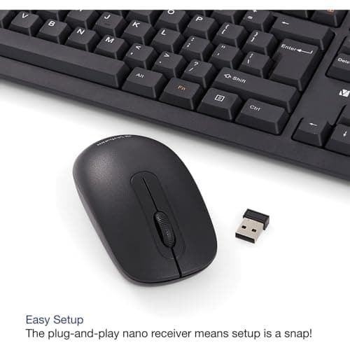 Verbatim 70724 Wireless Slim Keyboard With Laser Mouse image