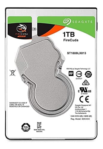 Seagate FireCuda 1TB Hybrid Internal 2.5" 5400RPM SATA 6.0 Gb/s image