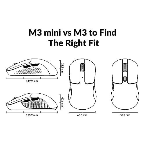 Keychron M3 Mini Wired/Wireless/Bluetooth Optical Mouse image